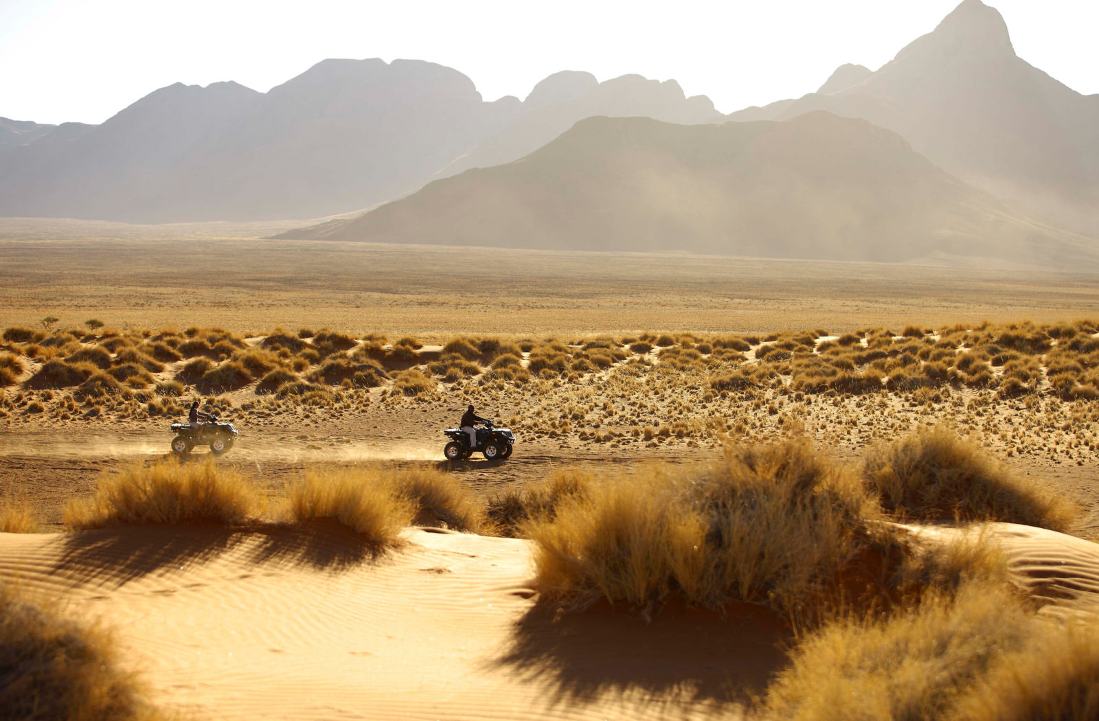 Quad bike through the dunes