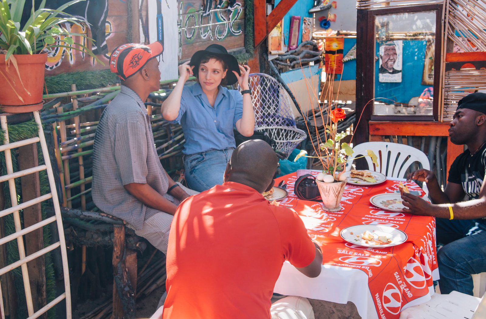 Sample authentic African cuisine at a local tavern