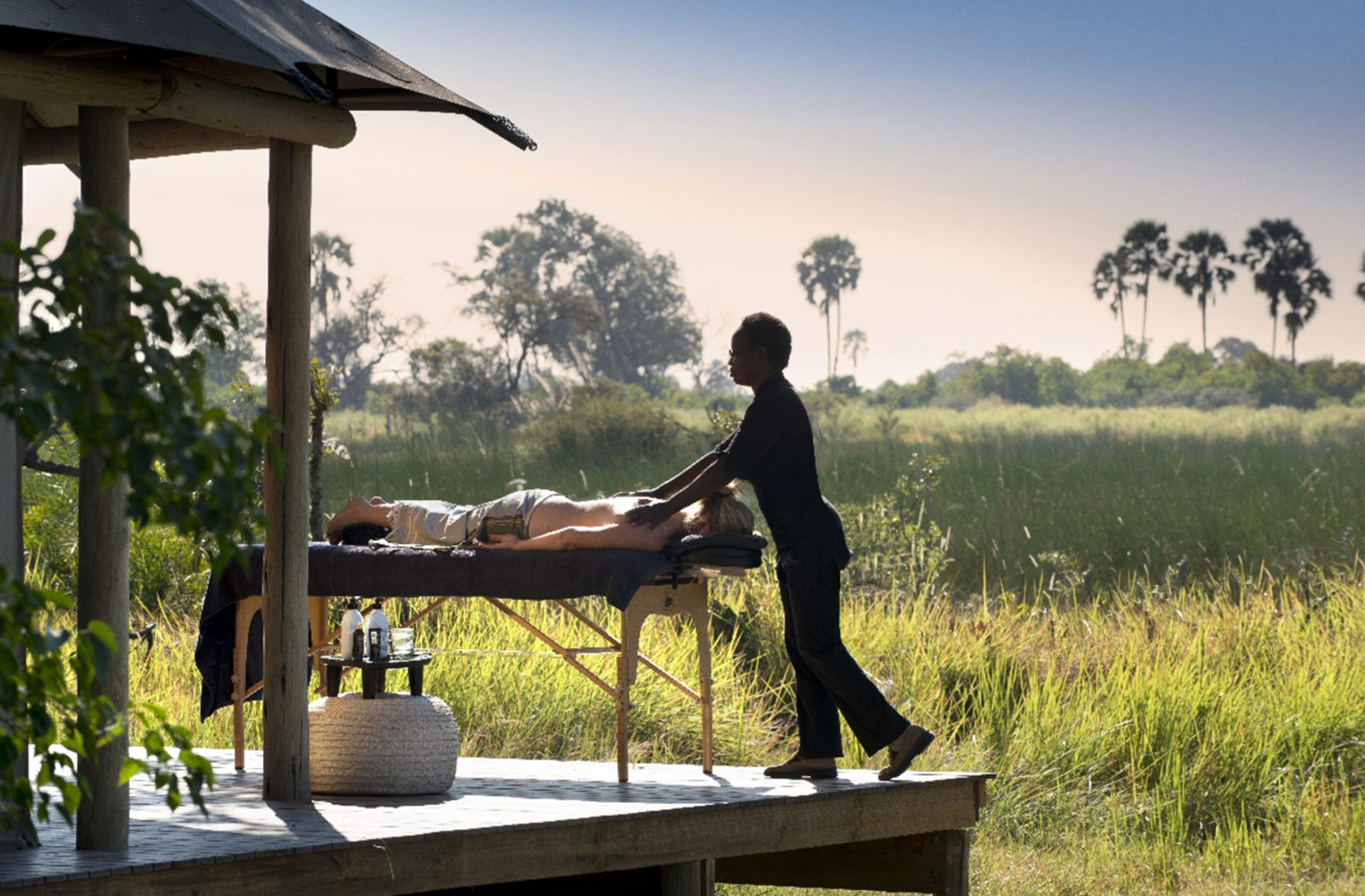 Indulge in a massage during your Botswana Safari